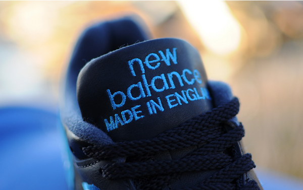 New Balance 1500 Black Leather, Blue suede