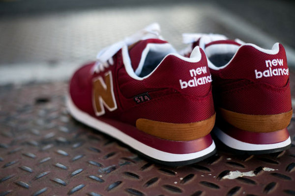 new balance 574 bordeaux marine