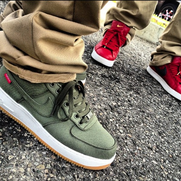 Nike Air Force 1 Low x Supreme Olive 