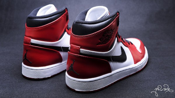 Air Jordan 1 Hi White Varsity Red-Black 2013