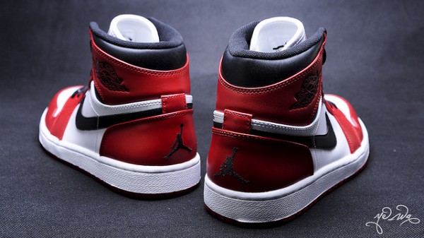 Air Jordan 1 Hi White Varsity Red-Black 2013