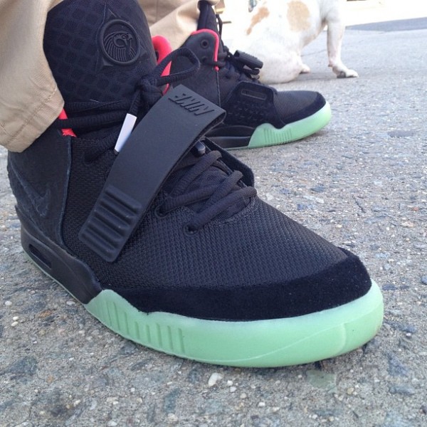 Nike Air Yeezy 2 Black Solar Red