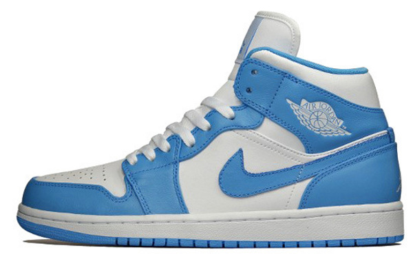 air jordan 1 mid bleu