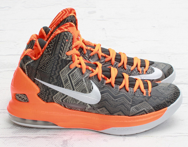 Nike KD 5 BHM Orange & Gris - chaussure de basket