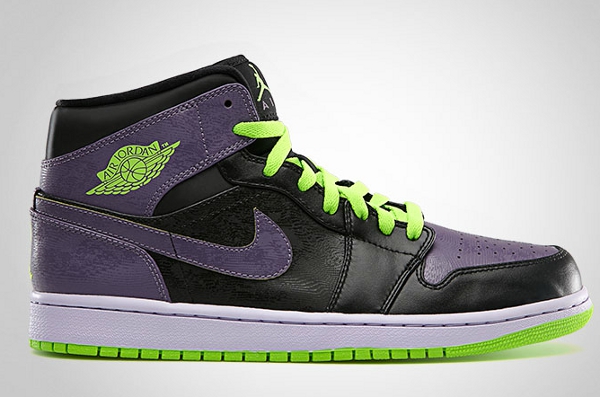 Air Jordan 1 Canyon Purple/Electric Green - Black - Pure Violet