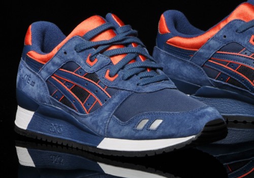 asics gel bleu orange