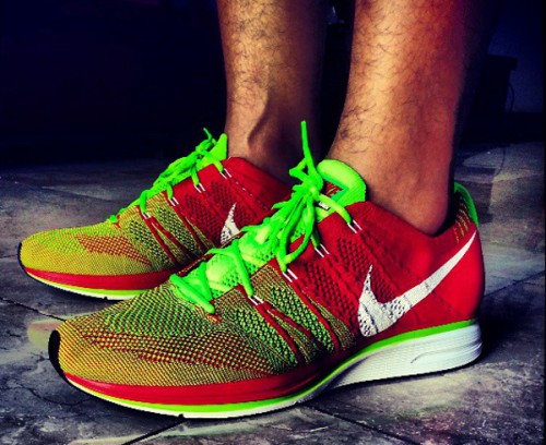 nike flyknit rouge