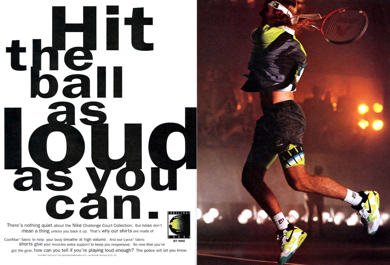 Publicité Nike Air Tech Challenge 3