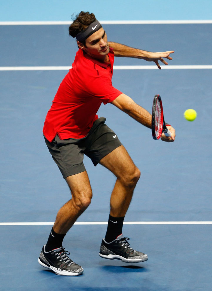 Roger Federer Nike Vapor Tour AJ3 Black Cement