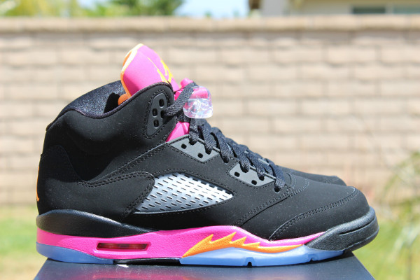 Air Jordan 5 noir \u0026 rose - basket pour femme