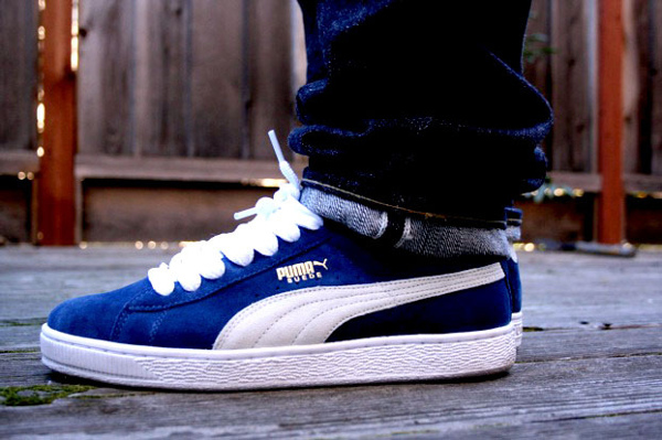 puma suede blue blue