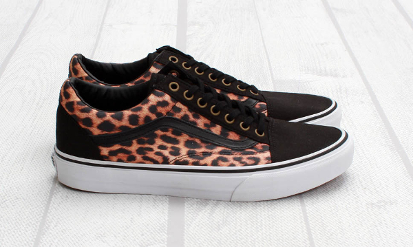 vans old skool leopard femme