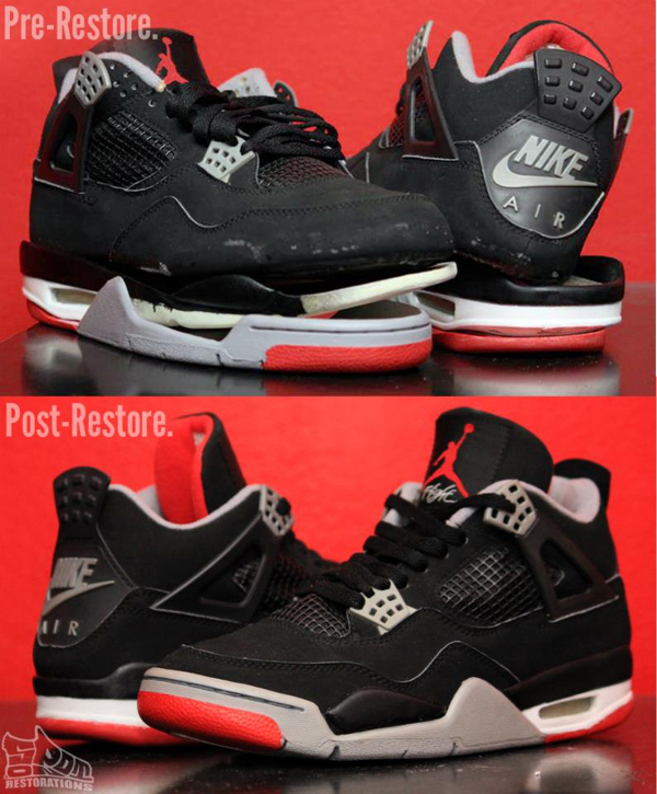 Air Jordan 4 Bred restauration