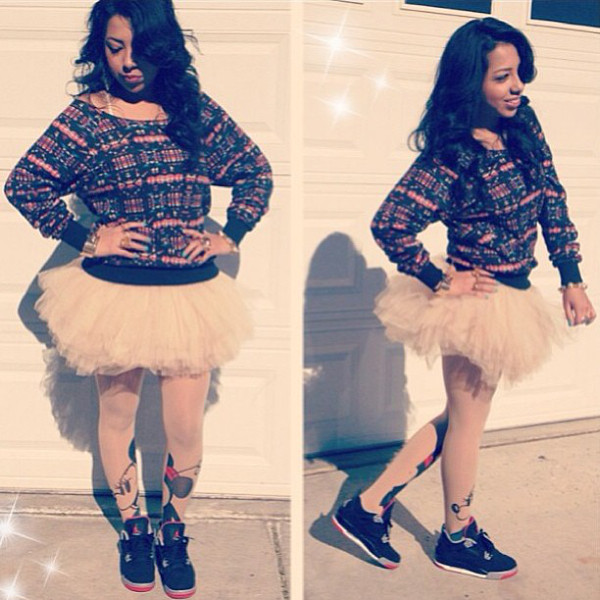 femme-jupe-jordan Dérives sneakers