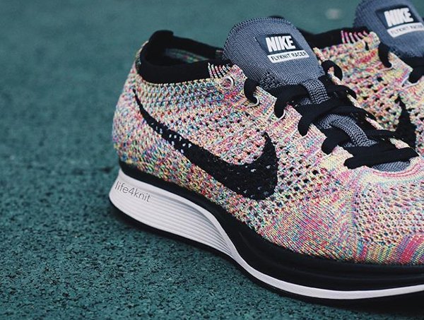 nike flyknit racer multicolor 2016