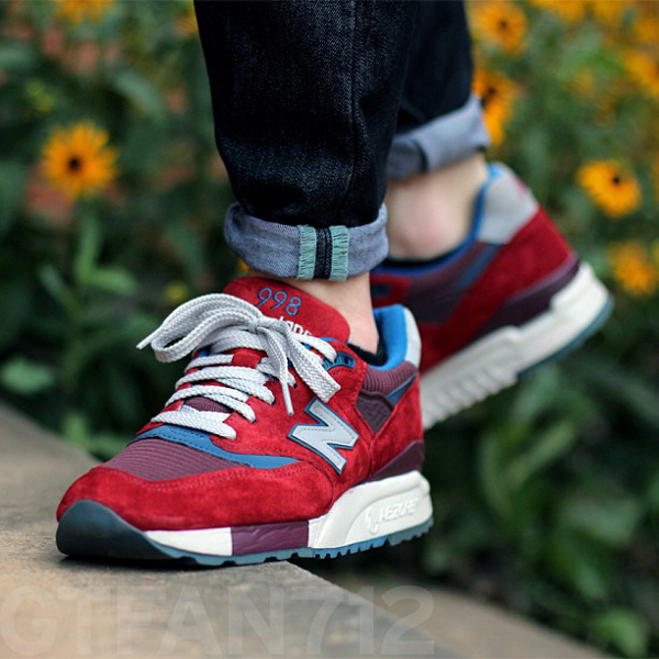 new balance 998 noir rouge