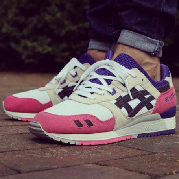 asics gel lyte iii pink purple