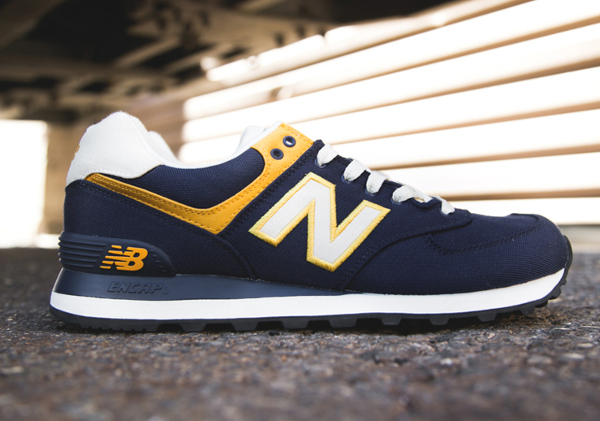 New Balance 574 "Rugby" Navy/Yellow
