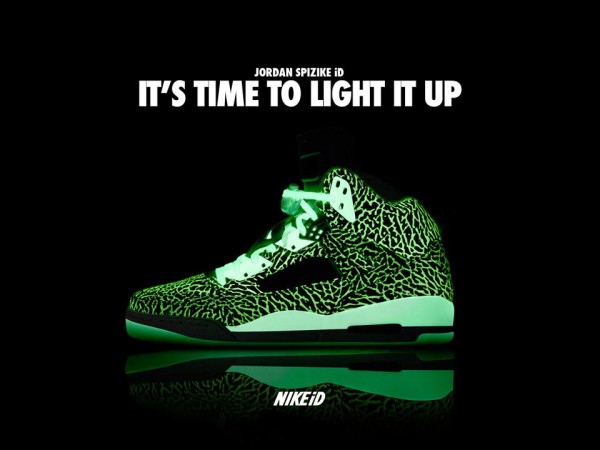 Air Jordan Spizike ID Glow In The Dark