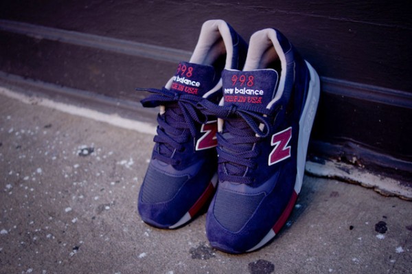 New Balance 998 Navy/Burgundy