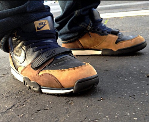 nike air trainer noir gris