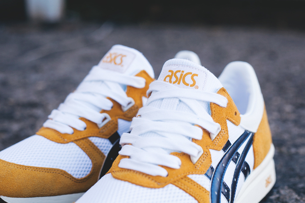 asics gel epirus mustard white navy