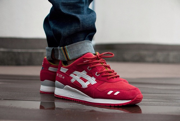 asics gel lyte 3 noir et rouge