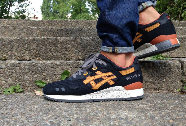 asics gel lyte black tan