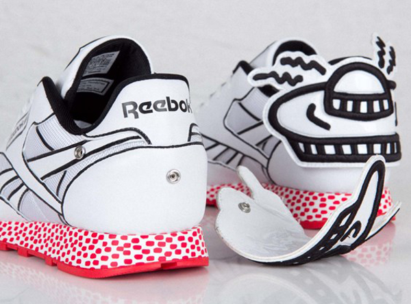 reebok cl lthr mid lux keith haring