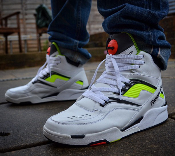 reebok twilight zone pump neon for sale