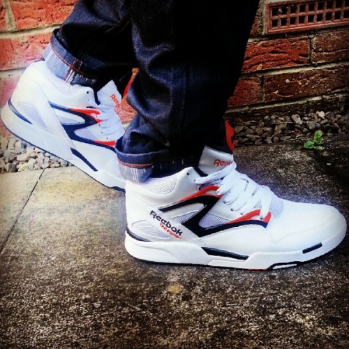 reebok pump orange