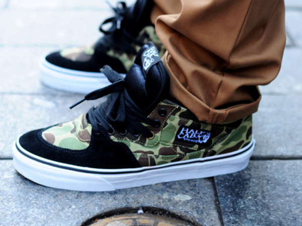 vans half cab camouflage