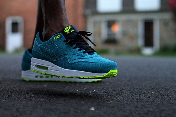 nike air max 1 blue leopard