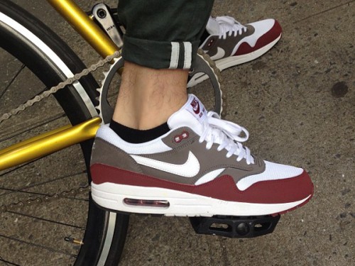 nike air max maroon and gray