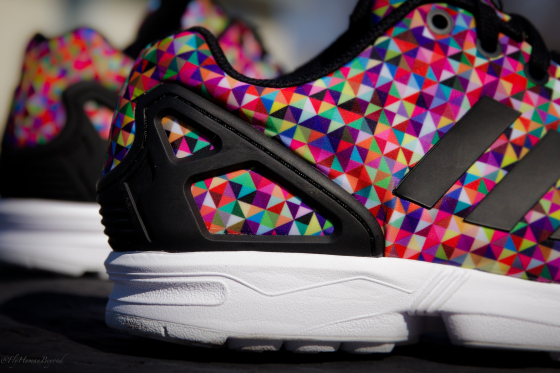 adidas zx flux femme multicolor print