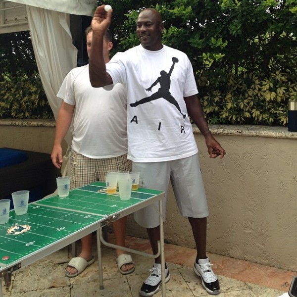 Michael Jordan en Air Jordan 11 Low Concord