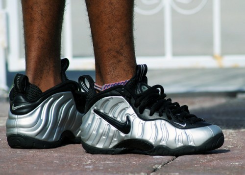 nike foamposite one femme gris