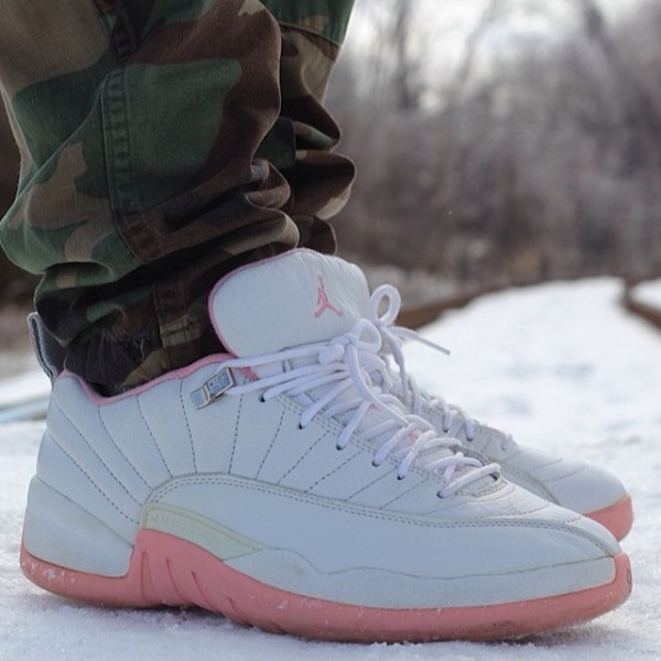 Air Jordan 12 Low White Real Pink - Pololikeralph1 (2004)