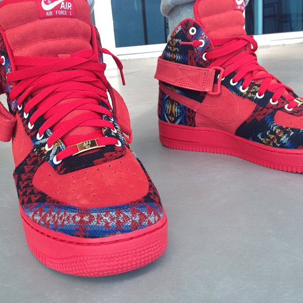 air force 1 high id red