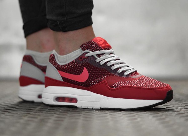 Nike Air Max 1 Jacquard Gym Red Laser Crimson (2)