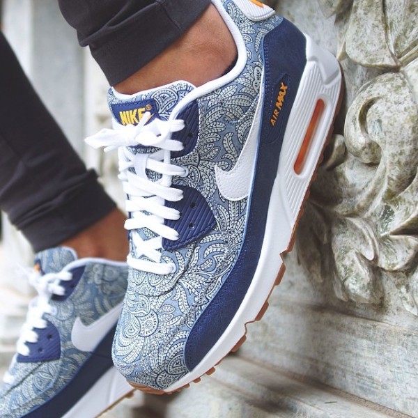 Nike Air Max 90 Liberty Of London Blue - Mrkingjd