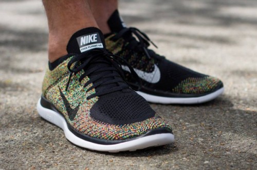 nike free 5.0 flyknit femme verte