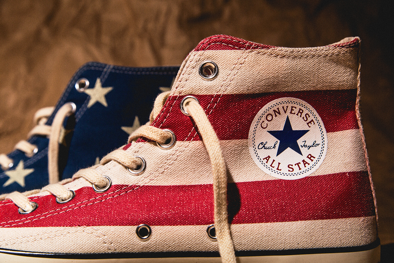 converse drapeau americain vintage