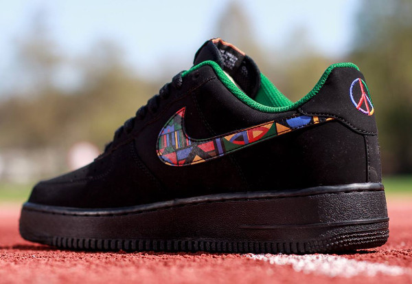 nike air force 1 black multicolor