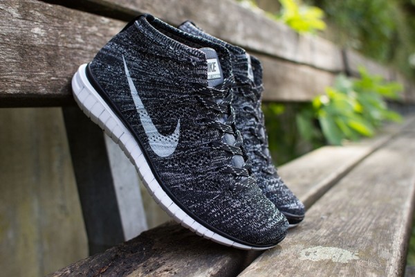 Nike Free Flyknit Chukka Black Pure Platinum (1)