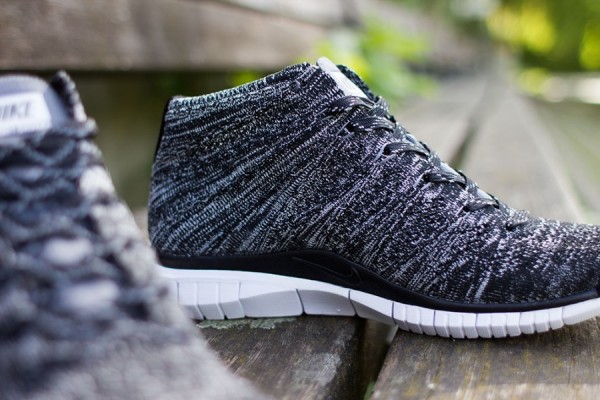 Nike Free Flyknit Chukka Black Pure Platinum (5)