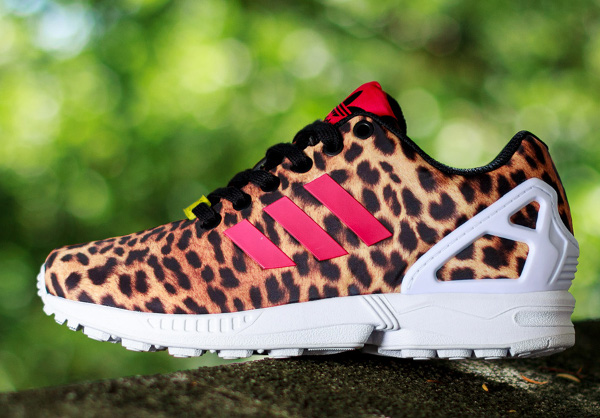 zx flux leopard femme