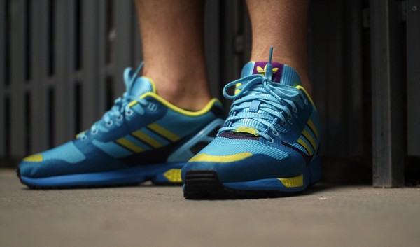 Adidas ZX Flux Weave OG 'Aqua' aux pieds (10)