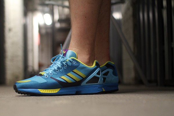 Adidas ZX Flux Weave OG 'Aqua' aux pieds (9)