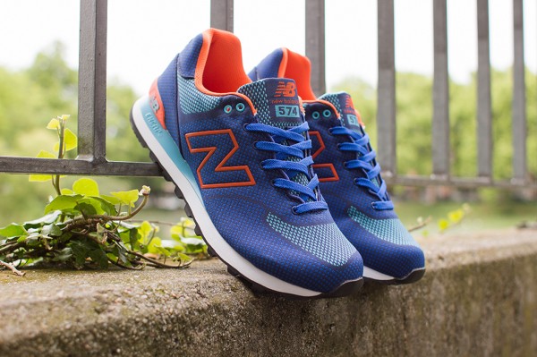 New Balance 574 Woven Blue Orange (1)